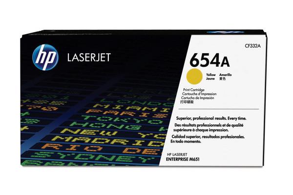 Image of HP Toner-Modul 654A yellow CF332A CLJ Enterprise M651 15'000 S.