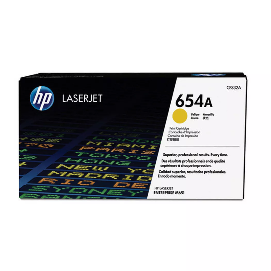 Hewlett-Packard – HP Toner-Modul 654A yellow CF332A CLJ Enterprise M651 15’000 S., One Size