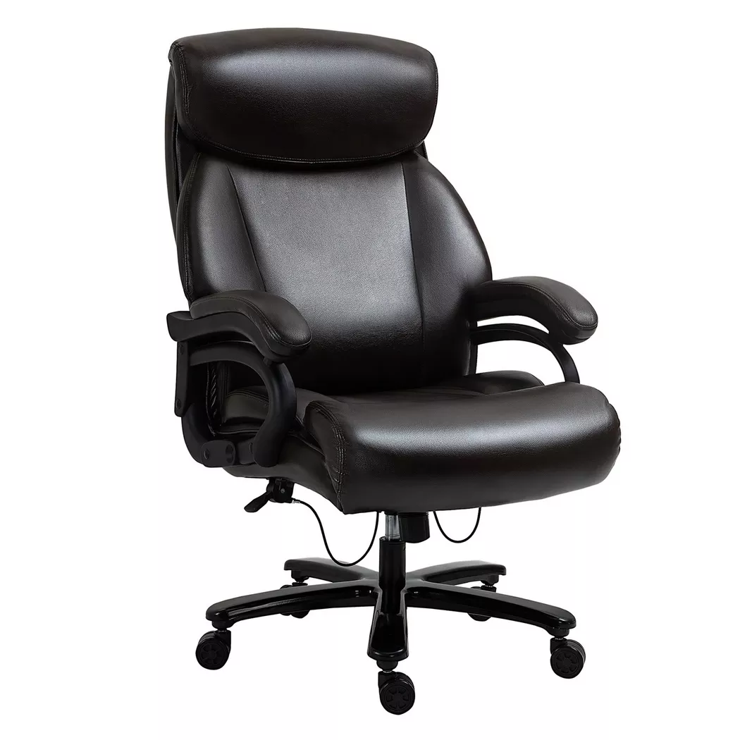 Northio – Bürostuhl Chefsessel Gaming Stuhl ergonomisch höhenverstellbar mit Wippfunktion, dicke Polsterung bis 180 kg Belastbarkeit, 72 x 83 cm