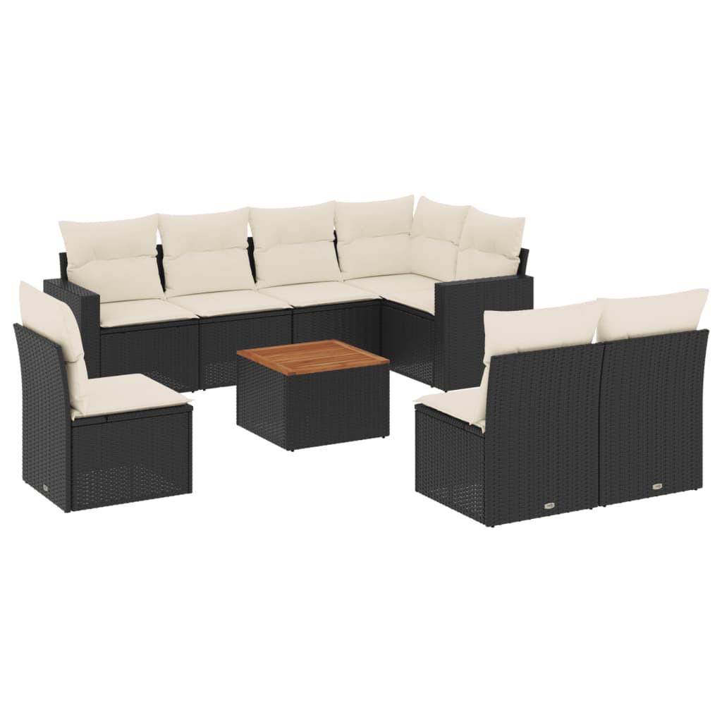 VidaXL set divano da giardino Polirattan  