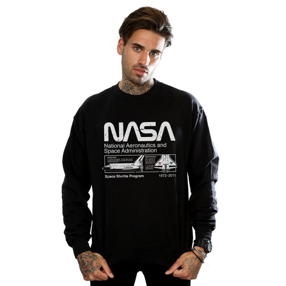 Nasa Space Shuttle Program Regular Fit Felpa  