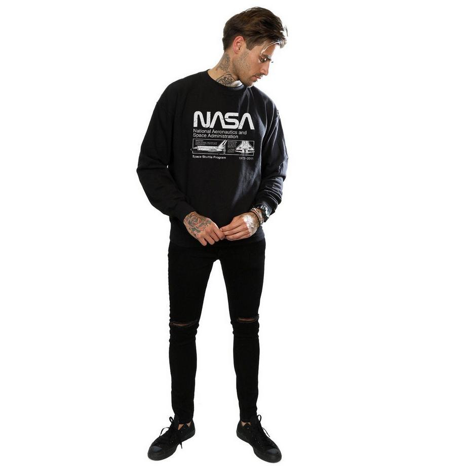 Nasa Space Shuttle Program Regular Fit Felpa  