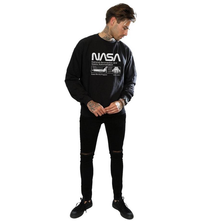 Nasa Space Shuttle Program Regular Fit Felpa  
