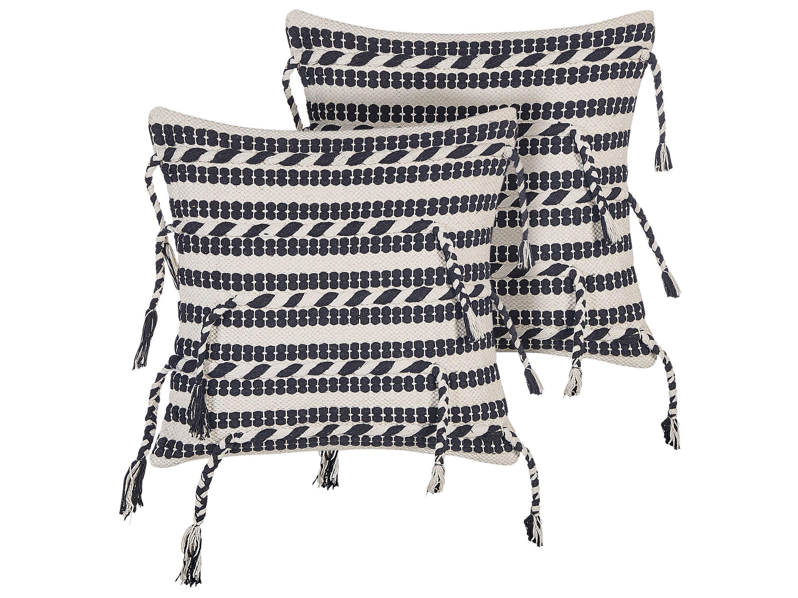 Image of Kissen 2er Set aus Baumwolle Boho ENDIVE Kissen 2er Set aus Baumwolle Boho ENDIVE
