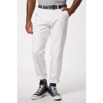 Pantalon chino ventre confort. Coupe Straight Fit sans pinces - jusqu'au 74