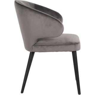 mutoni Chaise noire gris indigo  