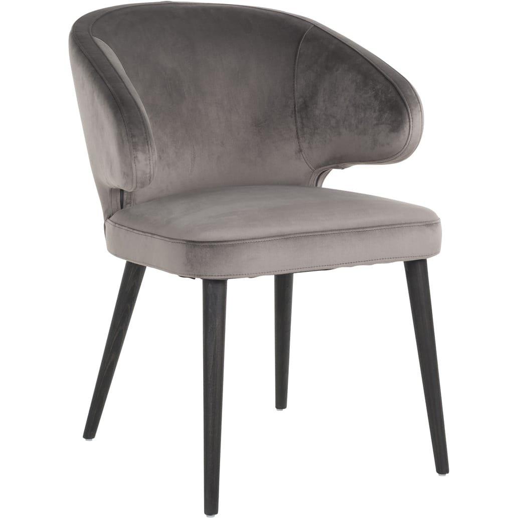 mutoni Chaise noire gris indigo  