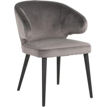 Chaise noire gris indigo