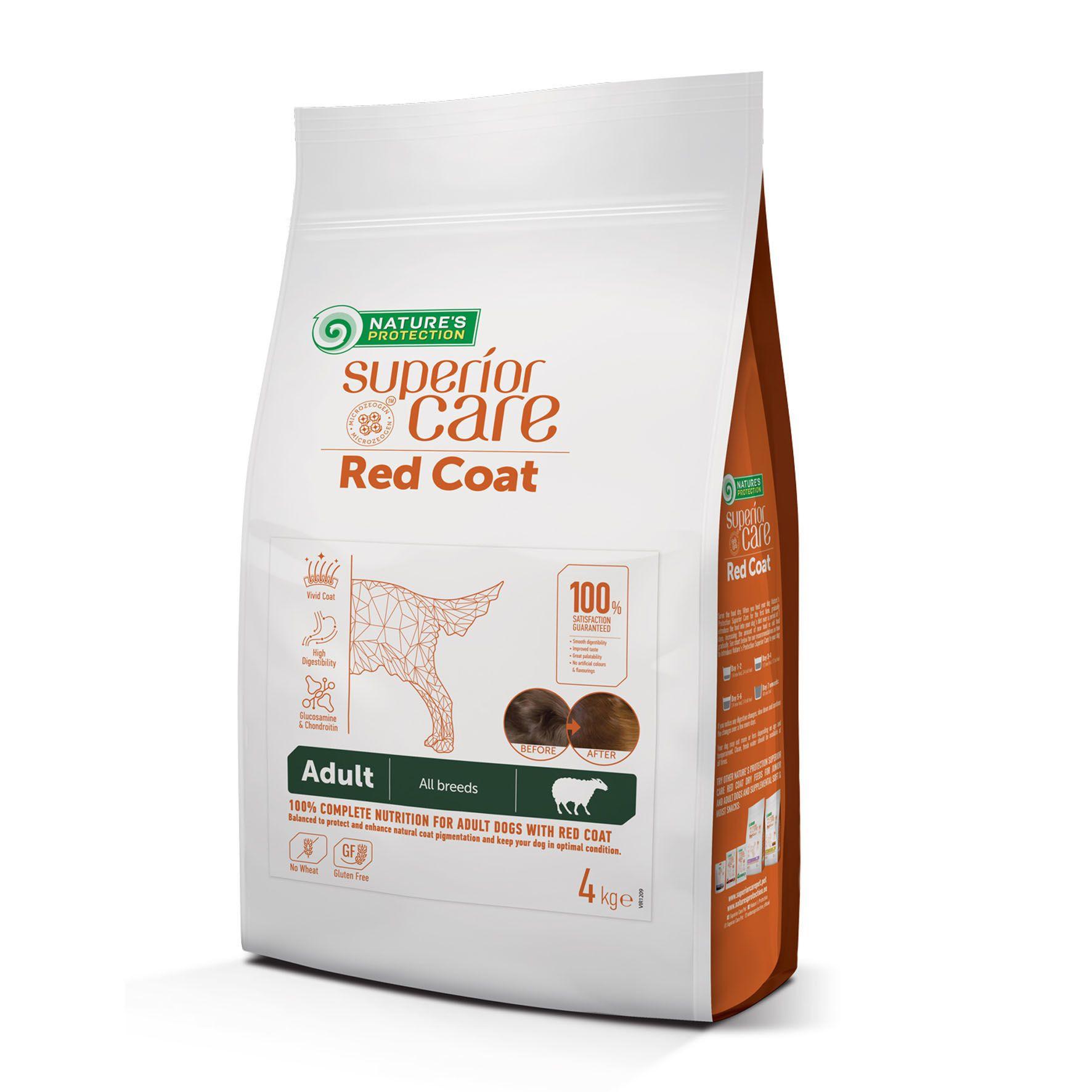 Nature's Protection Superior Care  Cappotto Rosso Adulto con Pelle di Agnello 