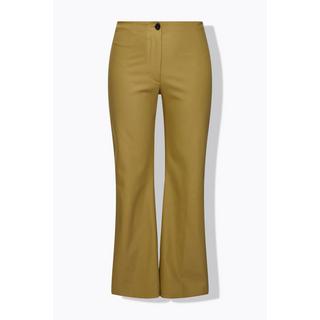 Ulla Popken  Pantaloni modello Rose con taglio della gamba dritto in tessuto elasticizzato con cintura comoda 