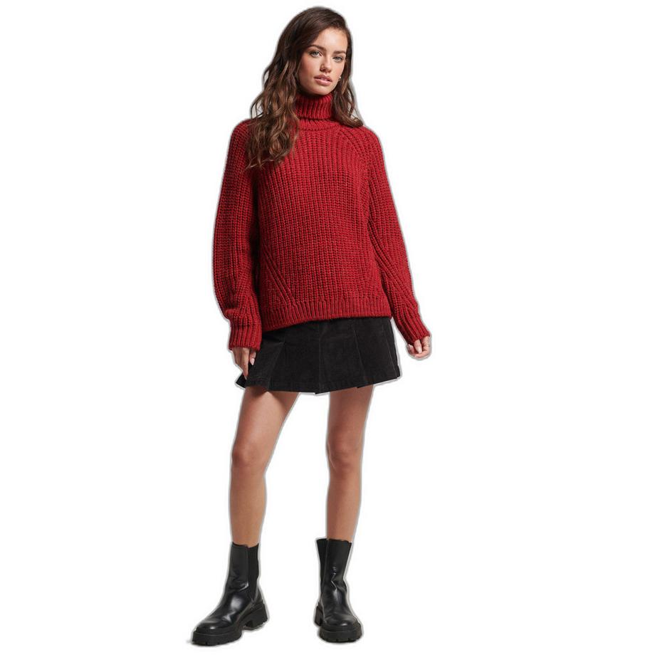 Superdry Pullover ample à col roulé et surpiqûres  