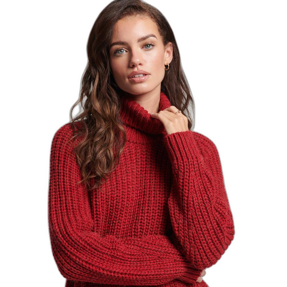 Superdry Pullover ample à col roulé et surpiqûres  