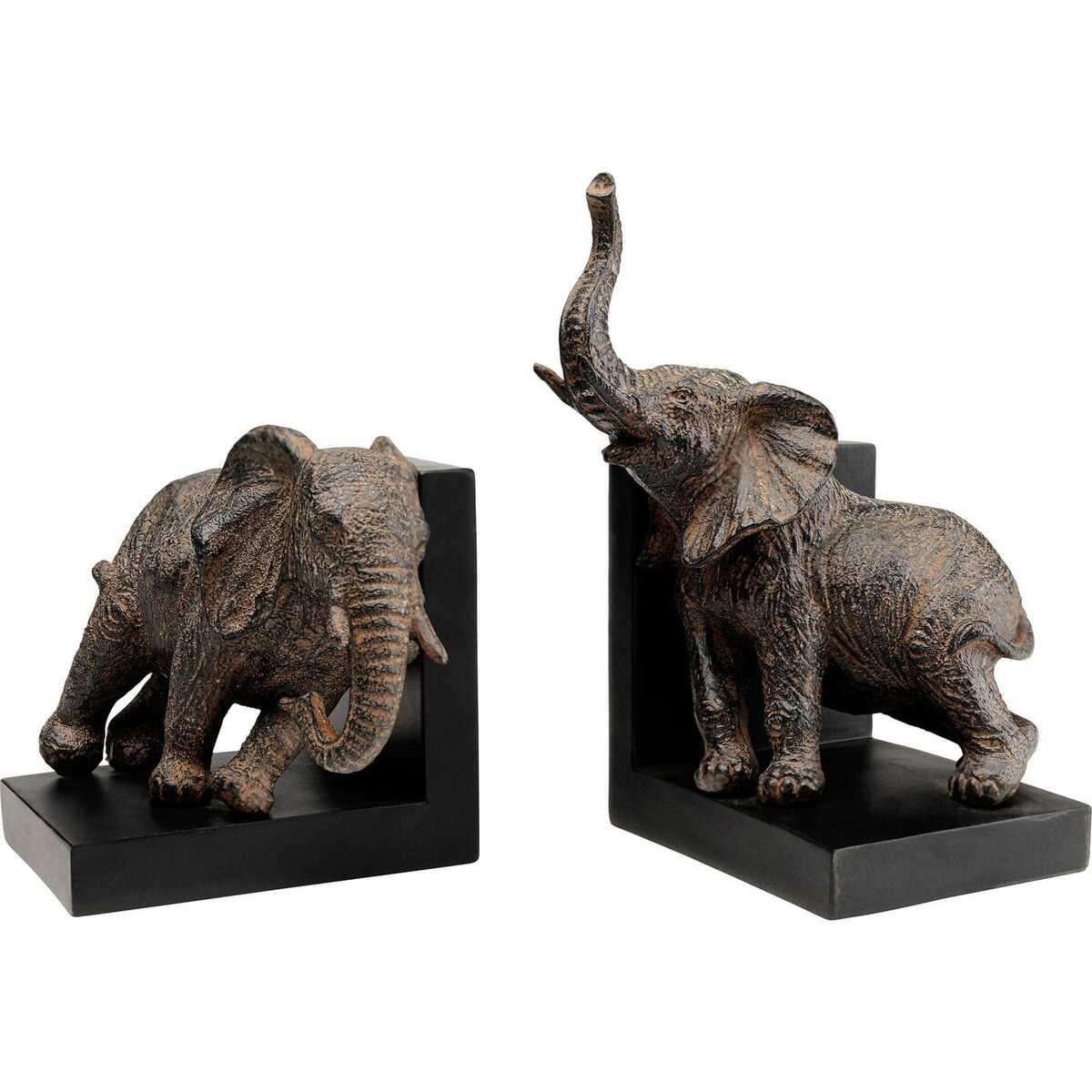 KARE Design Serre-livres Elephants 42 (lot de 2)  