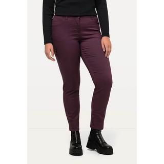 Ulla Popken  Pantaloni cargo modello Sammy dal taglio della gamba ampio con bordo decorativo 