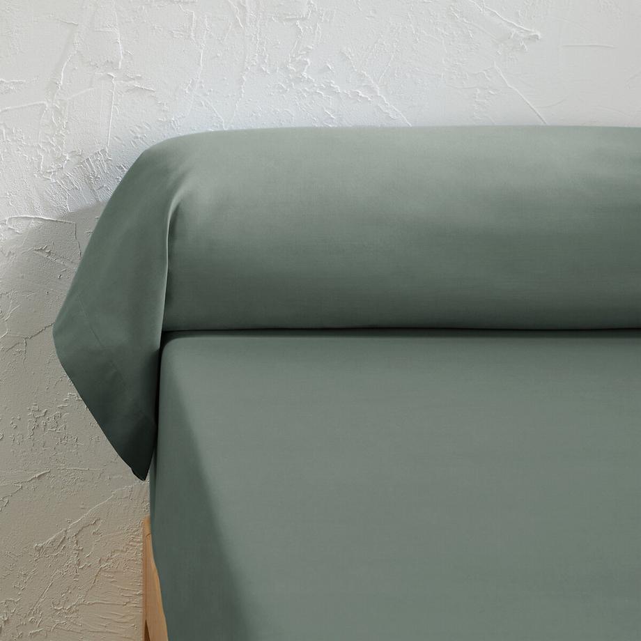 Taie de traversin unie percale coton bio Scenario