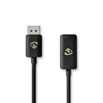 Adaptateur Displayport | DisplayPort Male | HDMI™ Output | 8K@30Hz | Nickel Plated | Straight | 0.20m | Round | TPE | PVC | Black | Envelope