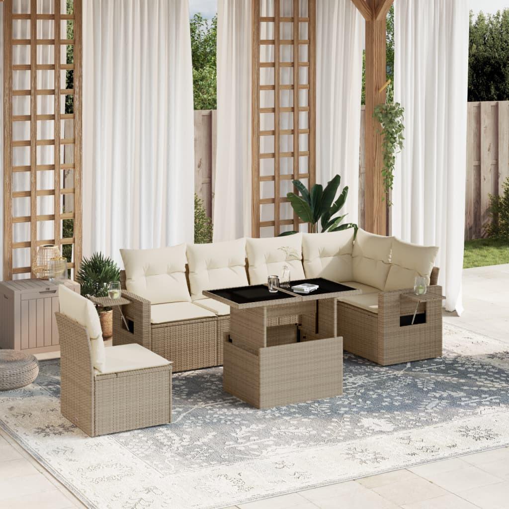 VidaXL set divano da giardino Polirattan  