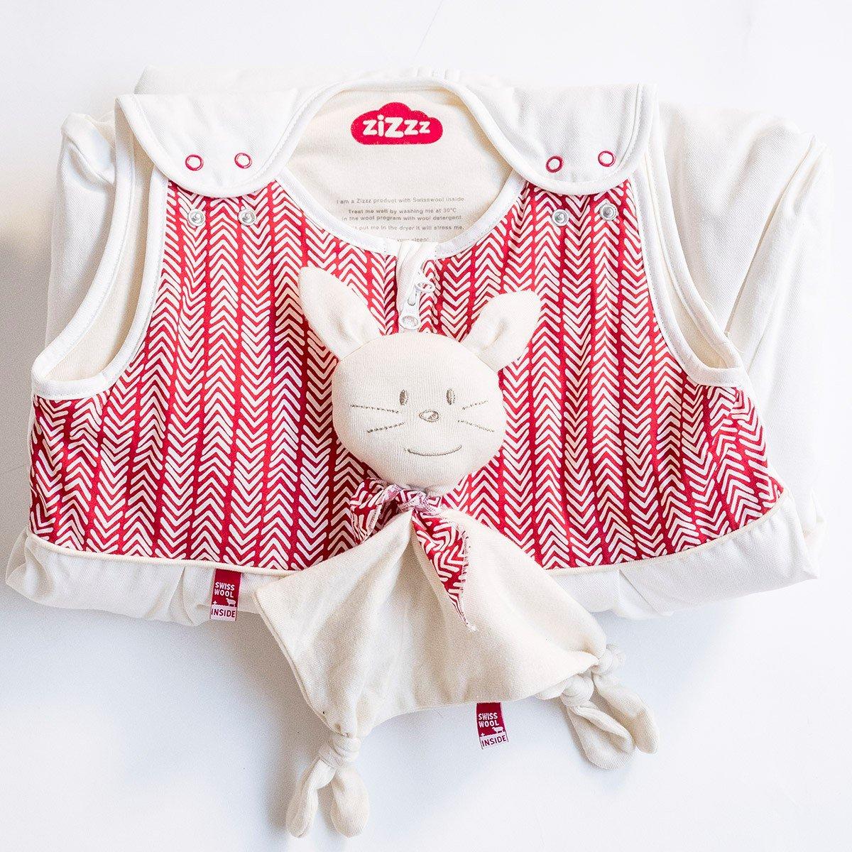 Zizzz  Doudou Rabbit Herringbone coton bio & Swisswool 