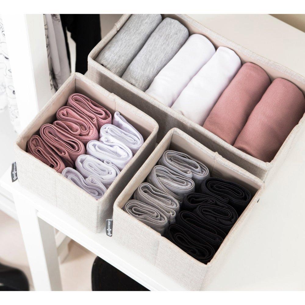 Bigso Box of Sweden SOFT Organizer Beige   Set 3 Stk.  