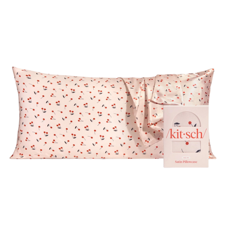 Kitsch Satin Kissenbezug King Rot  