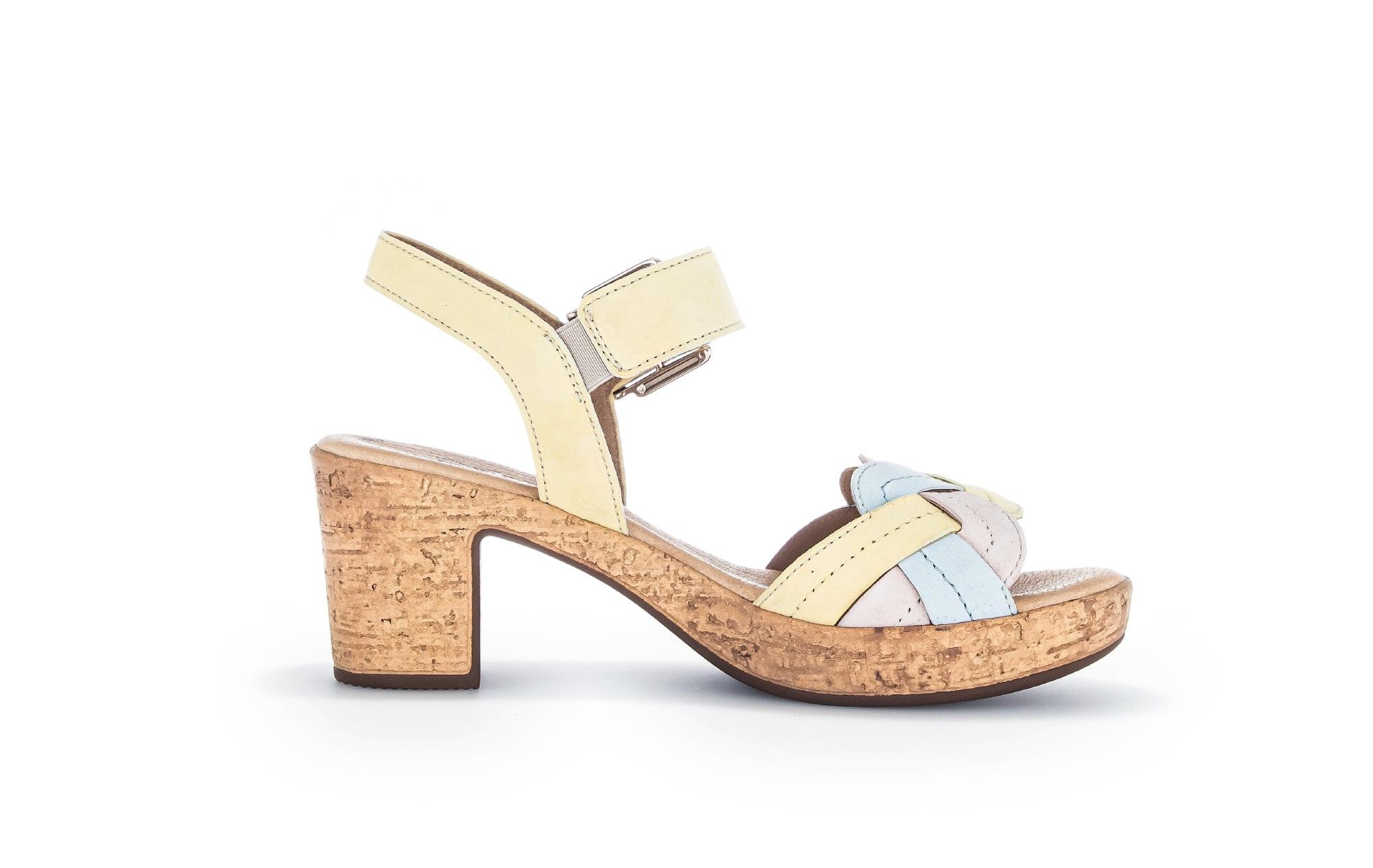 Image of - Wildleder Sandale Damen Gelb 38