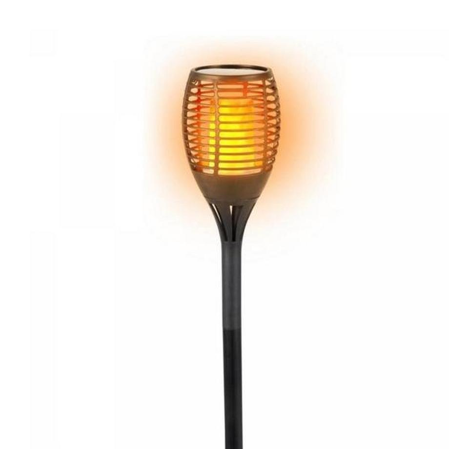 eStore  Lampe Solaire Effet Feu - Noir 