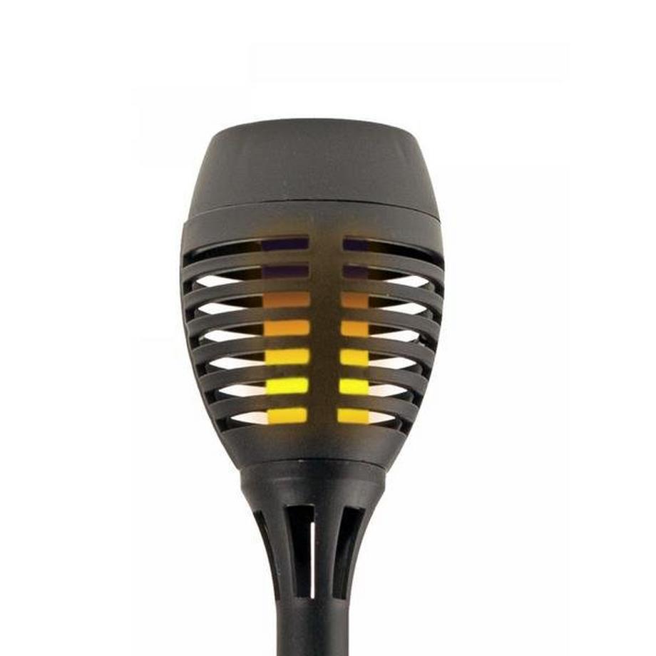 eStore  Lampe Solaire Effet Feu - Noir 