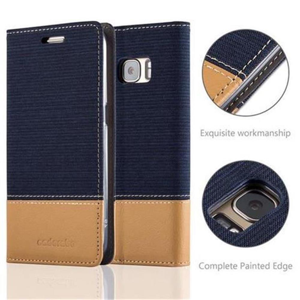 Cadorabo  Housse compatible avec Samsung Galaxy S7 - Coque de protection avec fermeture magnétique, fonction de support et compartiment pour carte 