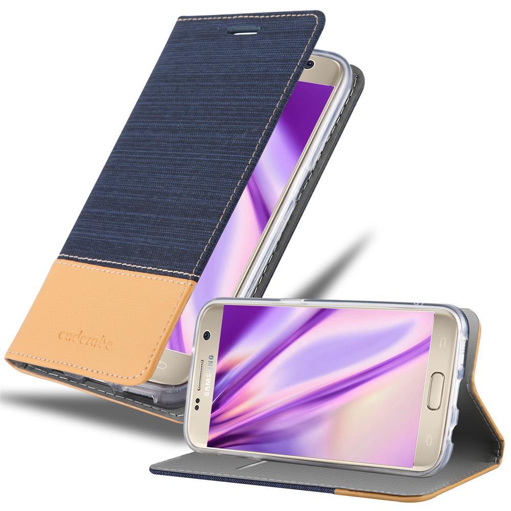 Cadorabo  Housse compatible avec Samsung Galaxy S7 - Coque de protection avec fermeture magnétique, fonction de support et compartiment pour carte 