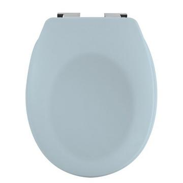 Toilettensitz Duroplast NEELA Matte Ice Blue - Verchromte ABS-Scharniere