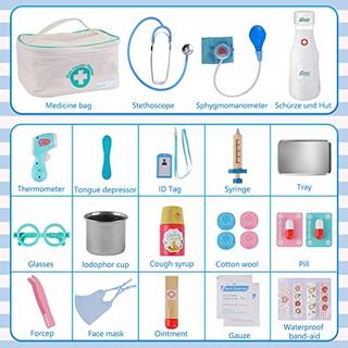 Activity-board  Arztkoffer Kinder Holz Arzttasche Doktorkoffer Spielzeug 