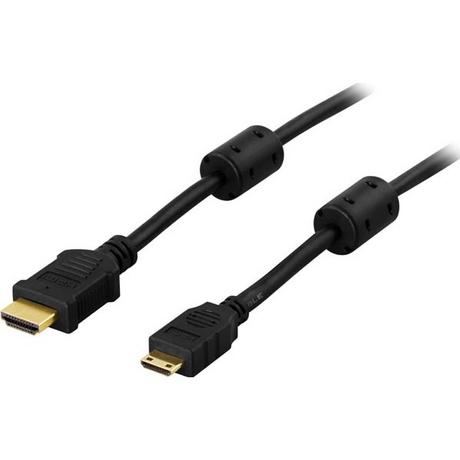 DELTACO  DELTACO HDMI-Kabel, Stecker auf Mini-Stecker, 1 m, 