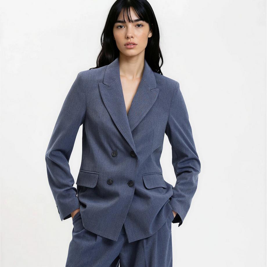 Blazer long croisé oversize
