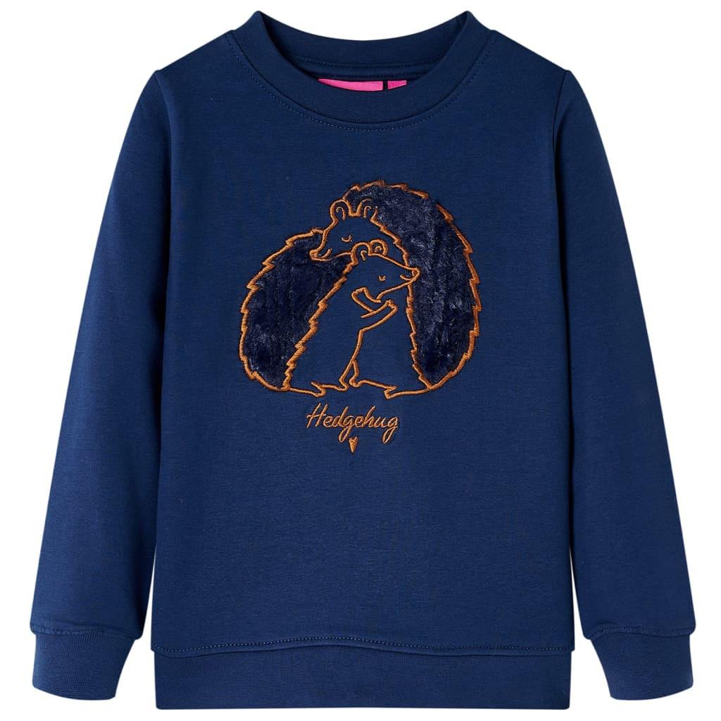 Image of Kinder Sweatshirt Baumwolle Mädchen Blau 116