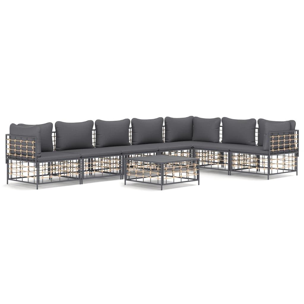 VidaXL Garten lounge set poly-rattan  