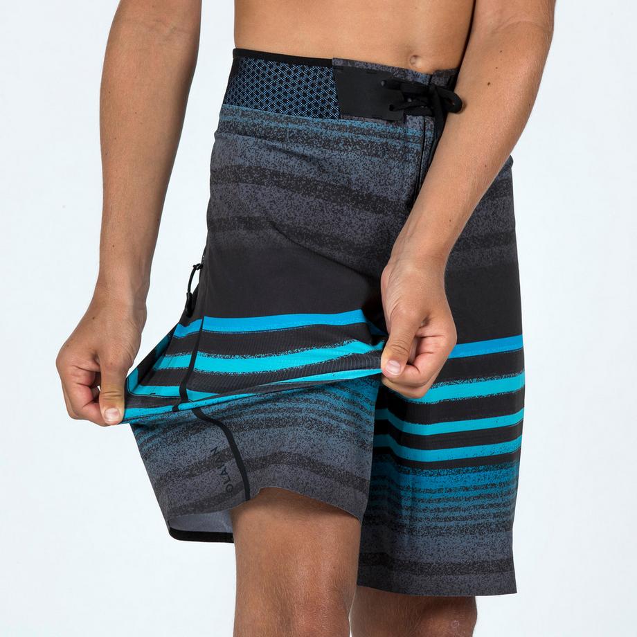 OLAIAN  Boardshort bambino ragazzo a righe poliestere 