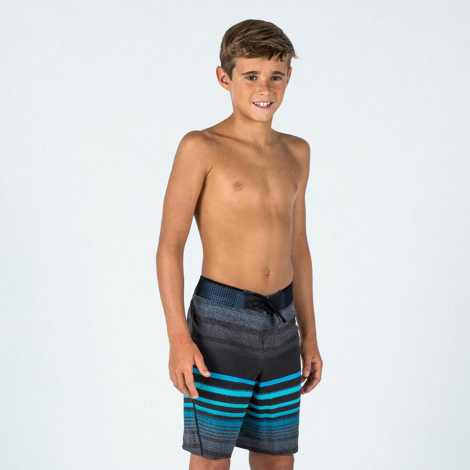OLAIAN  Boardshort bambino ragazzo a righe poliestere 