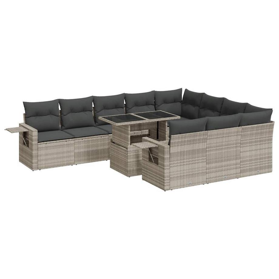 Gartensofa set poly-rattan
