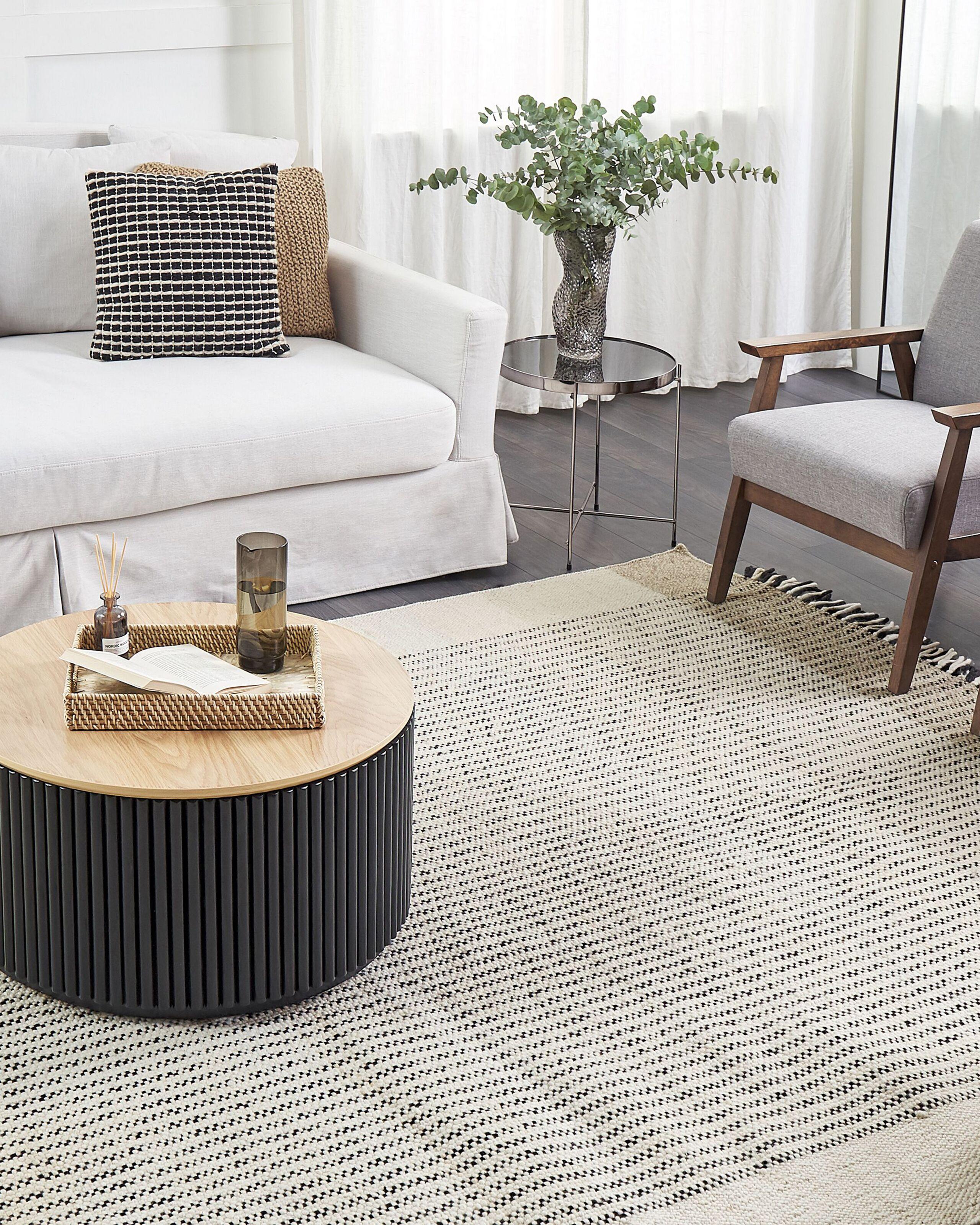 Beliani Tapis en Laine Scandinave DIVARLI  