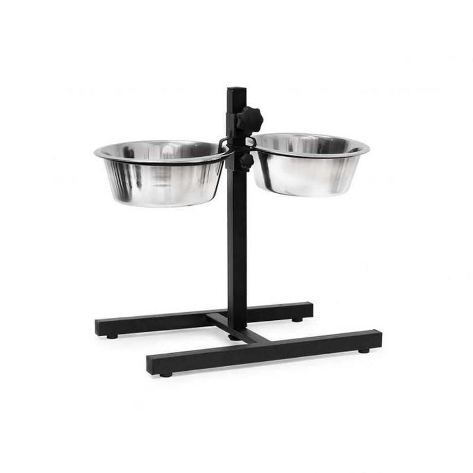 B2X  La station d'alimentation pour chiens peut être relevée et abaissée 