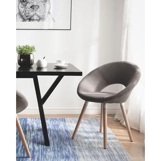 Beliani Chaise de salle à manger en Polyester Rétro ROSLYN  