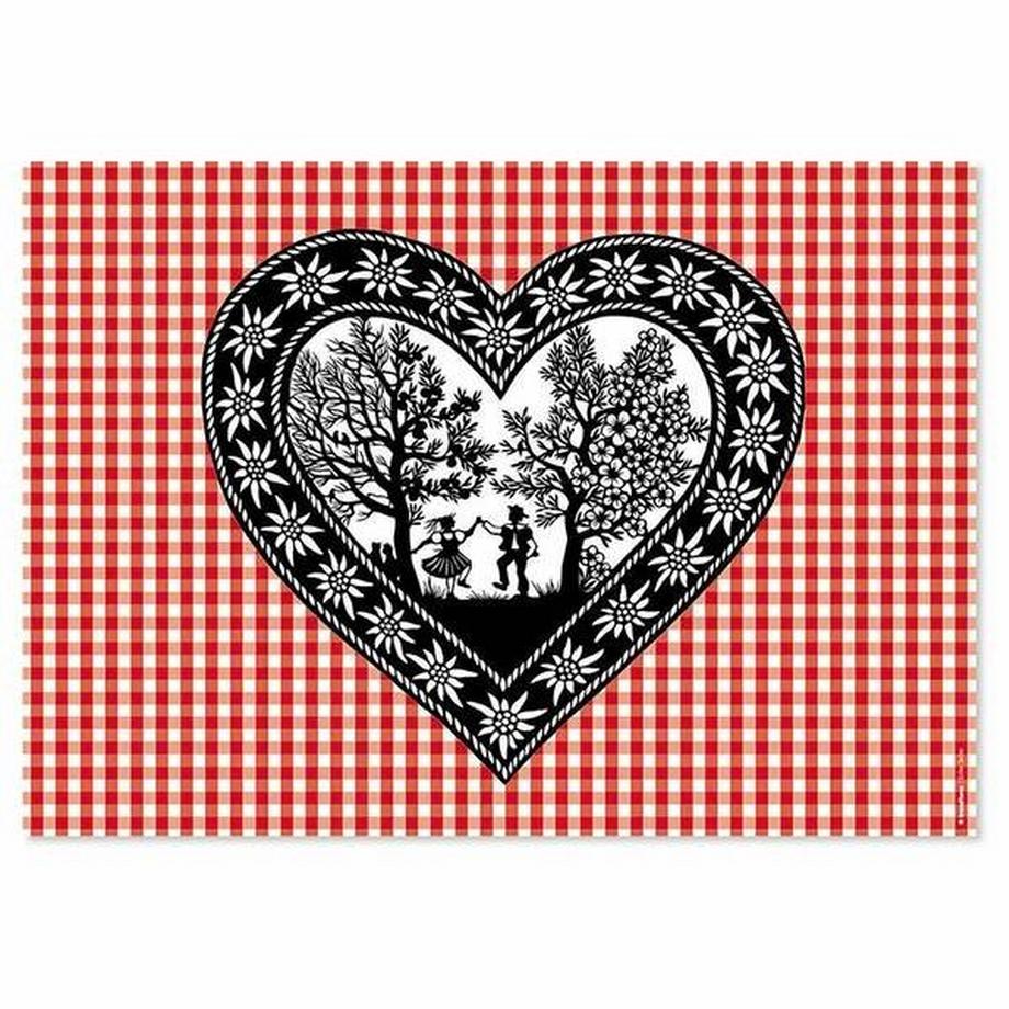 trendform Papiertischset SWISS TRADITION 5 4 Sujets à 12 Blatt  