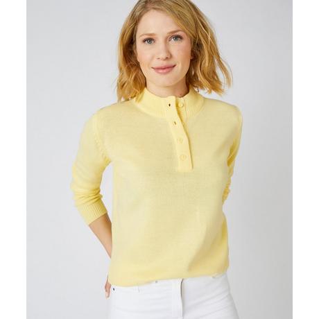 Damart  Pull col montant, maille jersey souple. 