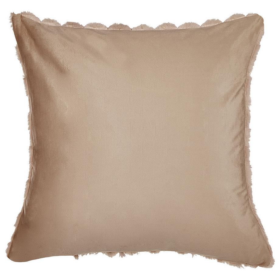 Beliani Lot de 2 coussins décoratifs en Fourrure synthétique  PURSLANE  