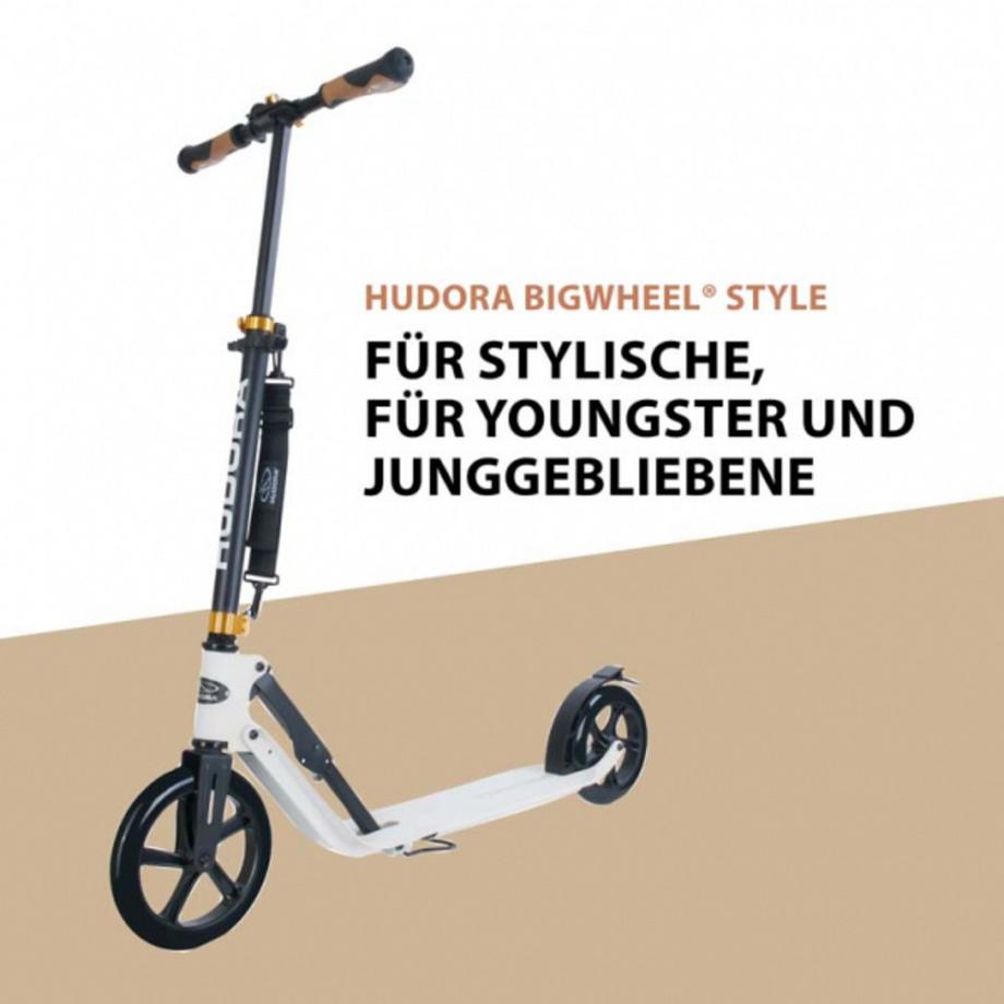HUDORA  Scooter Big Wheel Style 230 Weiss 