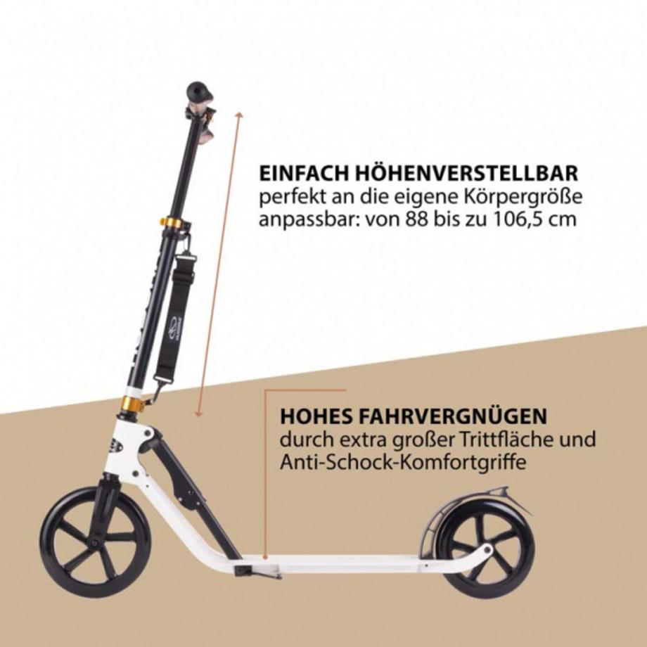 HUDORA  Scooter Big Wheel Style 230 Weiss 