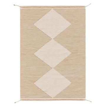 Wollteppich Nahla Beige