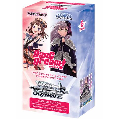 Bushiroad  BanG Dream! Poppin Party x Roselia Extra Booster Display - Weiss Schwarz TCG - EN 