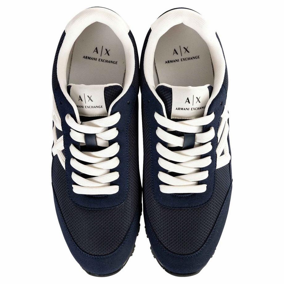 Armani Exchange Drop Microsuede und Mesh Sneakers  
