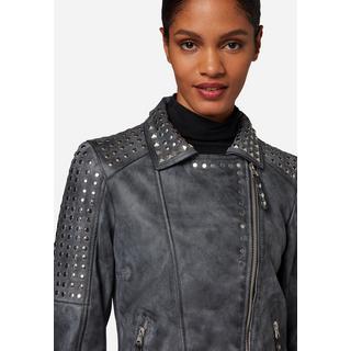 RICANO  Veste en cuir  Studd, biker avec clous 